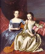 John Singleton Copley Mary MacIntosh Royall and Elizabeth Royall oil on canvas